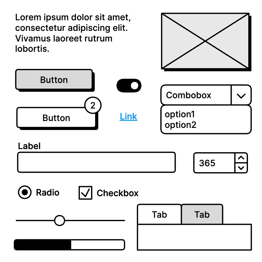 Neobrutalism components