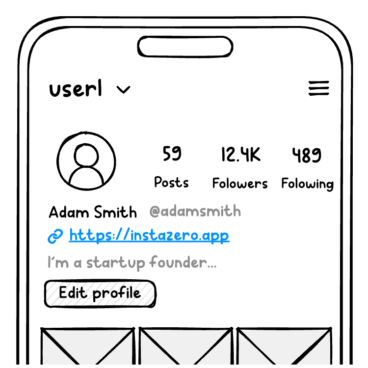 Low-fidelity Wireframe